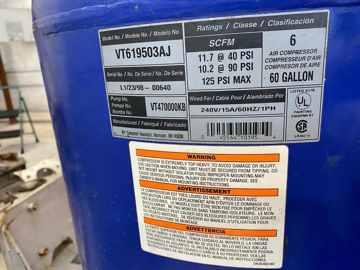 Used CAMPBELL HAUSFELD-Air Compressor