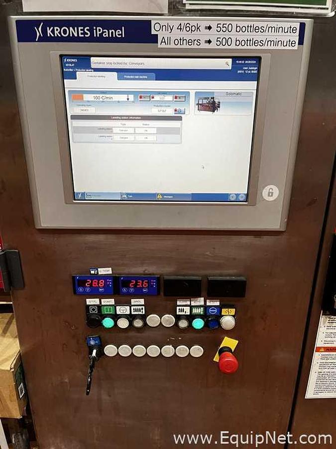 Used Krones Solomatic Front and Back Labeler