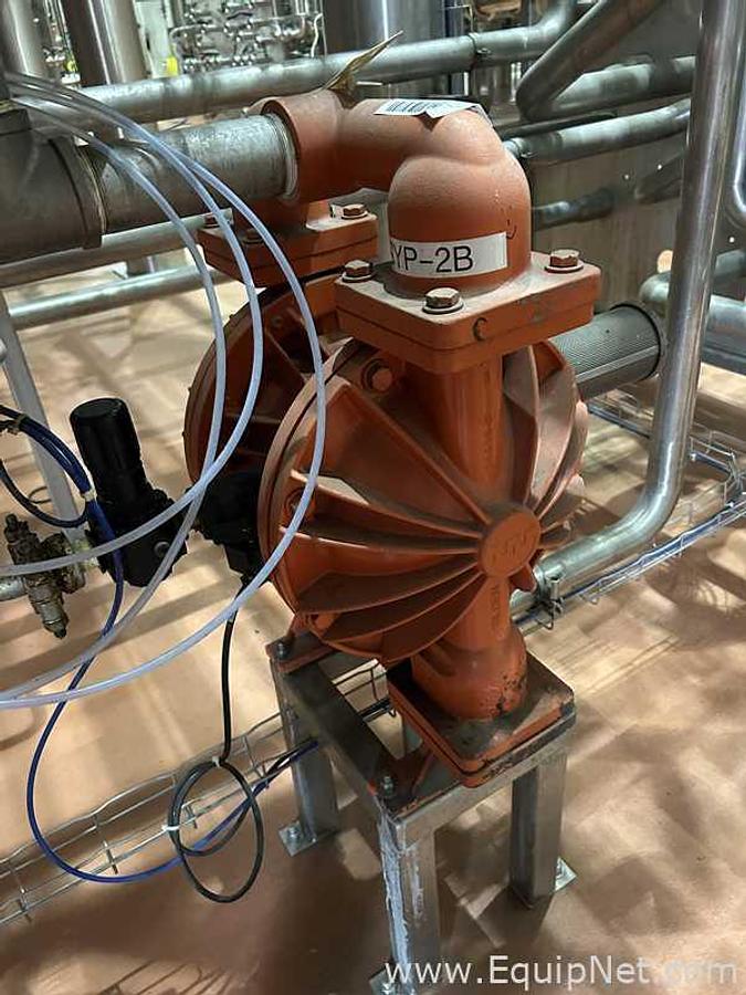 Used 2 in Wilden Diaphragm 08-14746 Diaphragm Pump Aluminum-Aluminum