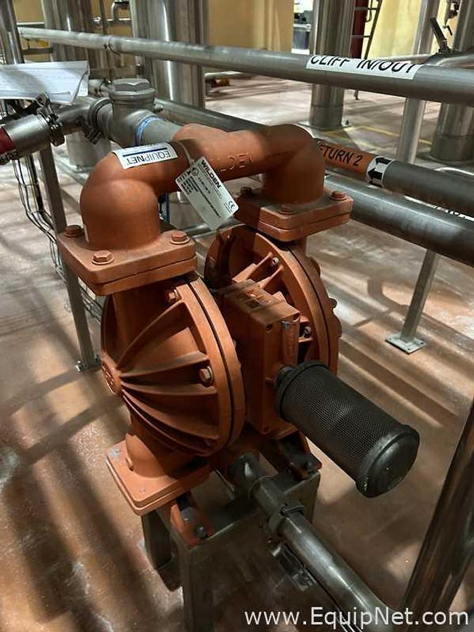 Used 2 in Wilden Diaphragm 08-14746 Diaphragm Pump Aluminum-Aluminum