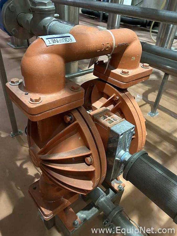 Used 2 in Wilden Diaphragm 08-14746 Diaphragm Pump Aluminum-Aluminum