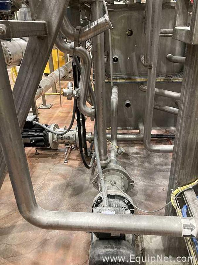 Used Interconnecting Stainless Steel Piping Board With Two Centrifugal Pumps