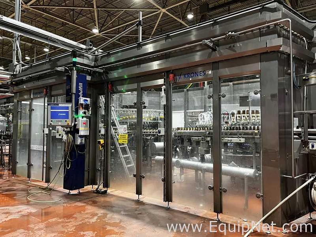 Used Krones Modulfill Bottle Rinser, Filler And Capper