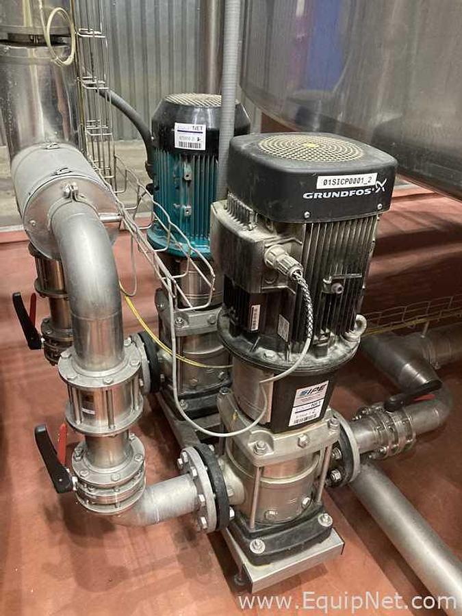 Used Lot Of Two Centrifugal Pumps Grundfos