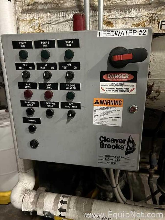 Used Cleaver Brooks TKH4672.CS.BFD.T Boiler Feed Water System