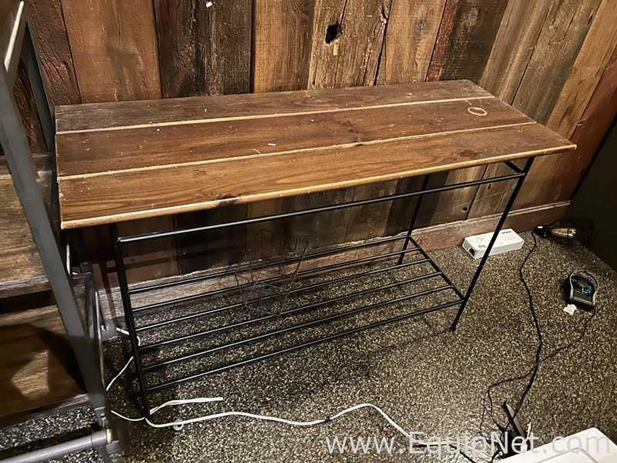 Used Wooden Rack System with Wooden Table