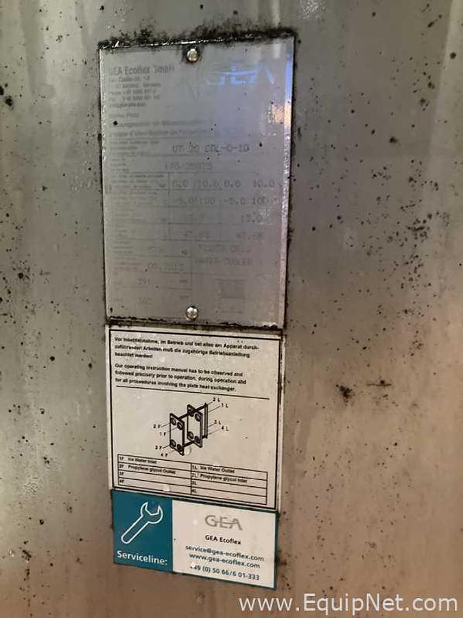 Used GEA Ecoflex UT20 CDL C10 Stainless Steel Plate Heat Exchanger