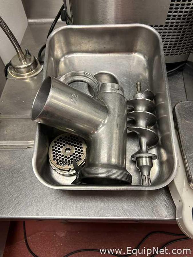 Used Stainless Steel Table with Lot of Miscellaneous Kitchen Equipment