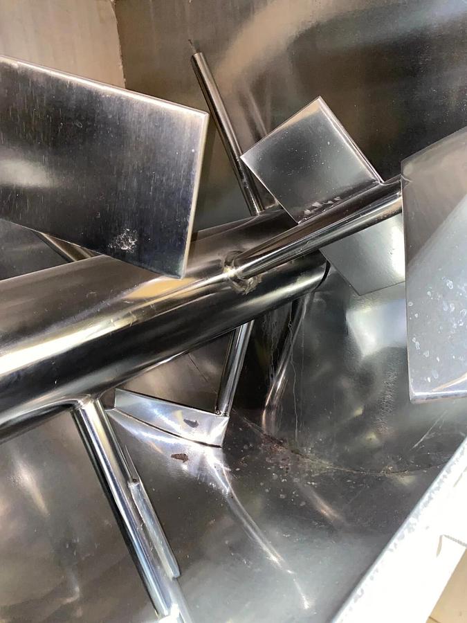 Used BABCOCK GARDNER LTD.-PLOW BLENDER/MIXER WITH GEAR DRIVE AND MOTOR