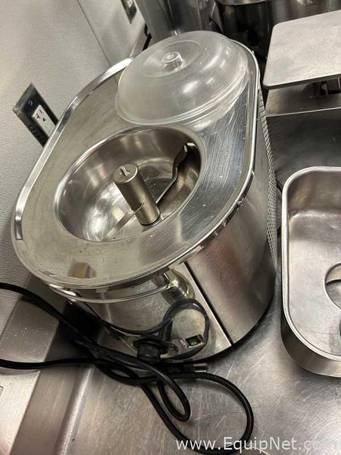 Used Stainless Steel Table with Lot of Miscellaneous Kitchen Equipment