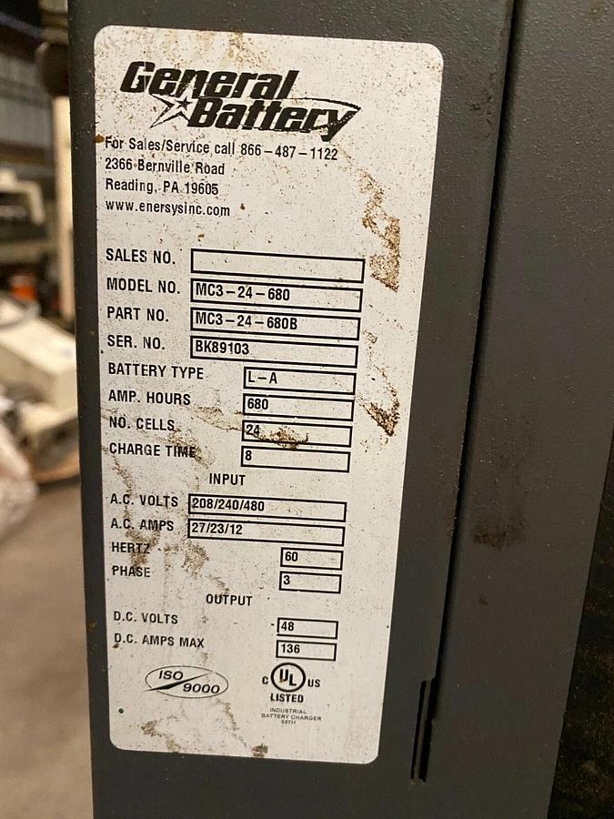 Used THE GENERAL CLASSIC- Forklift Battery Charger