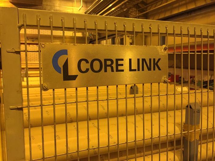 Used 216" CORE LINK CORE CUTTER FULLY AUTOMATIC MODEL CL4090 MFG. 2002