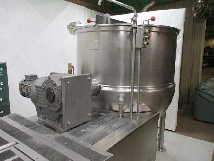 Used JC Pardo/Cleveland Cook Chill Horizontal Agitator Mixer Kettles; Md#HAMKDL; 400G & 300G