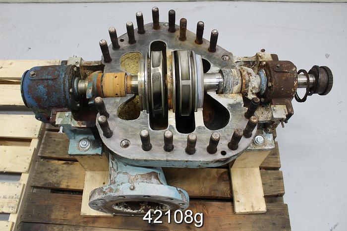 Used Worthington 5 UNB 13 Split Case Pump, Stainless Steel Casing #42108