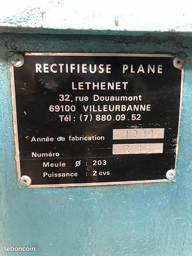 Utilisé Rectifieuse plane LETHENET