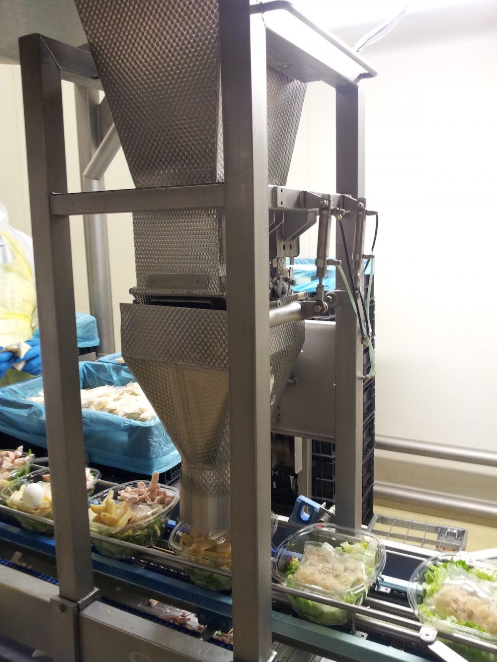 Used Newtec 14 channel weighing line