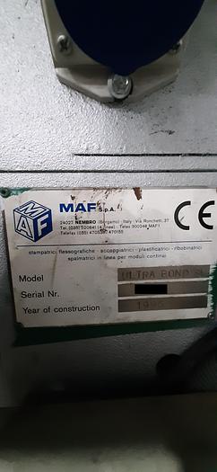 Used 1996 MAF ULTRA BOND SL Solventless Laminator (1400 mm)
