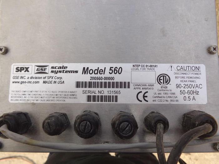 Used Scale, Platform, 14" x 12", GSE Scale, Mdl 550, S/st, C #S743334