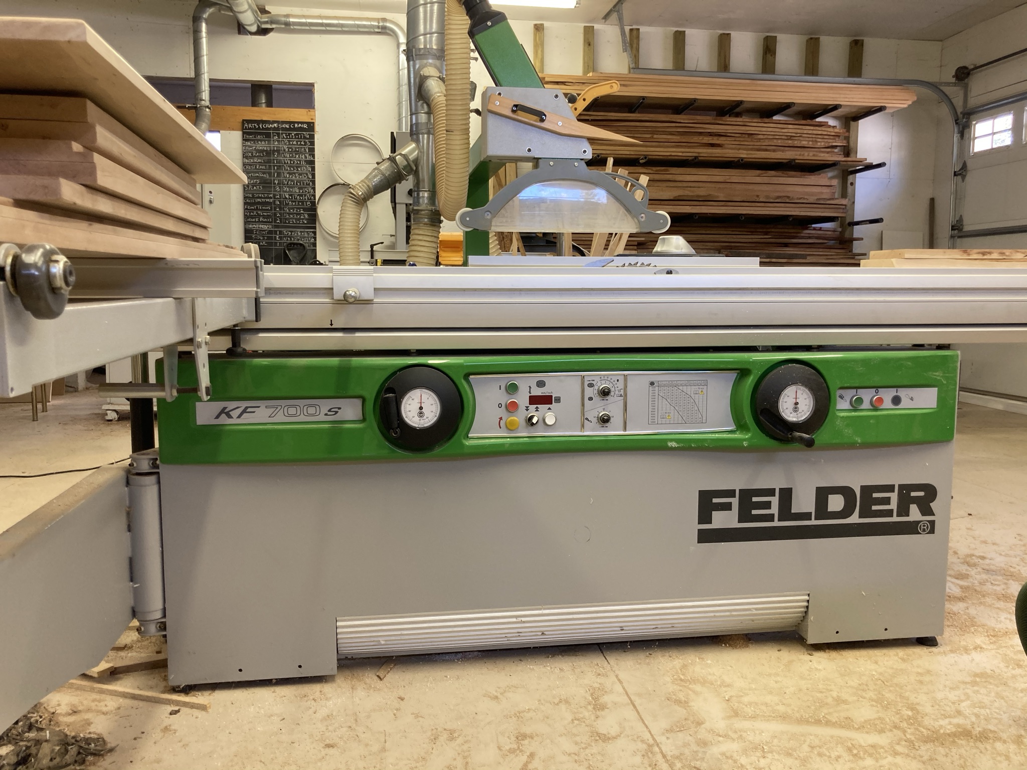 Used Felder KF700S Sliding Table Saw