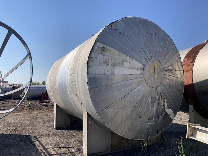 Used Capital City Iron Works 12,000 gallon 304 stainless steel horizontal tank