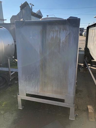 Used 400 Gallon Stainless Steel Square Tank