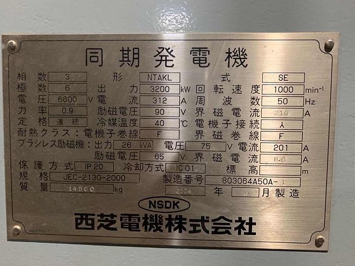 Used Niigata 18V22AG gas generator 50 Hz sets in excellent working condition.