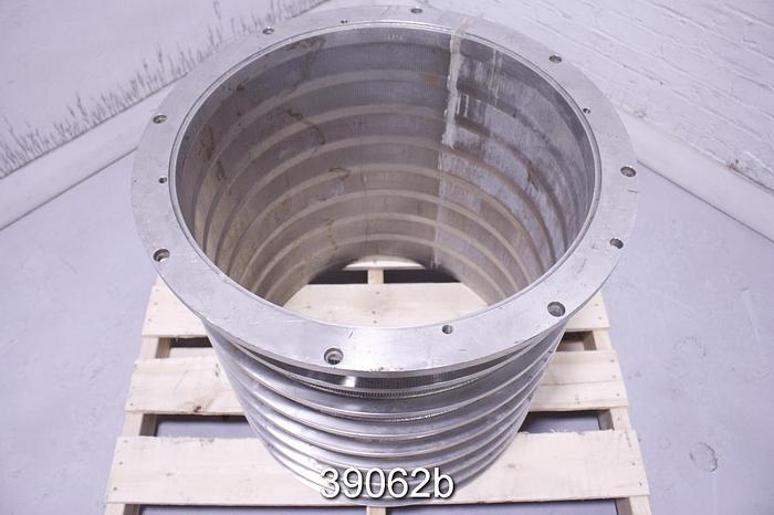 Used Finckh Size II Pressure Screen Basket, .0078" Slots #39062