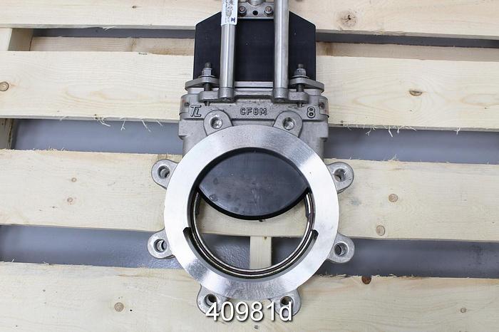 Unused True Line 8" Air Operated Knife Gate Valve #40981