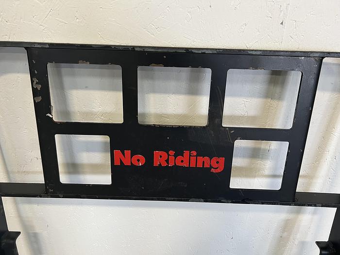 Used Forklift Load Backrest Guard 31" L x 2.5" W x 32 5/8" H