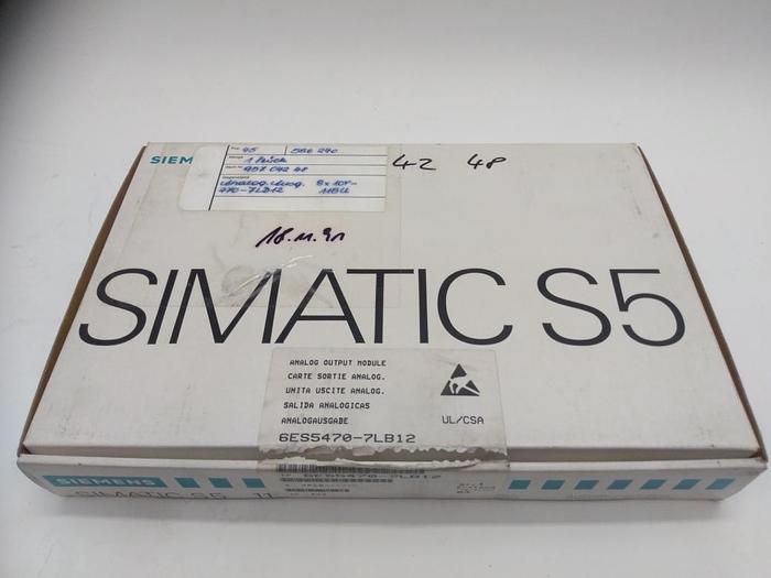 Simatic S5, Analog Output Module 6ES5 470-7LB12, Siemens,  neuwertig
