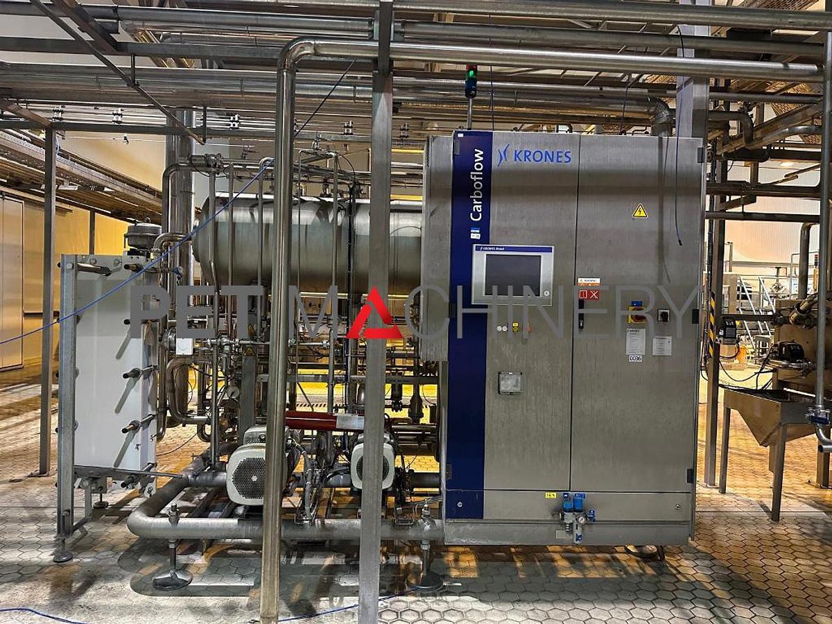 Used 2014 Krones Glass Bottling Line for Still and Carbonated Mineral Water