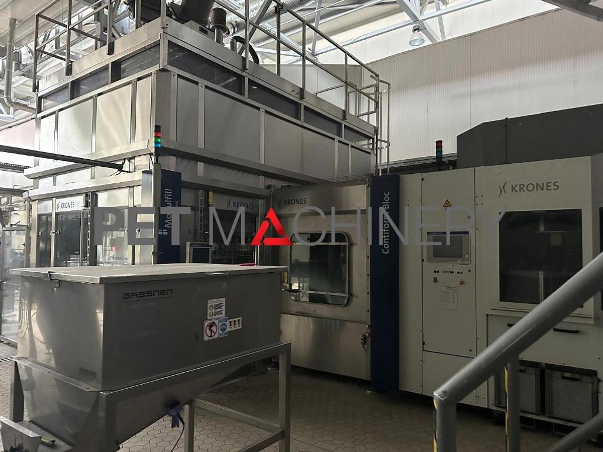 Used 2012 Krones PET Bottling Line for Flat and Carbonated Mineral Water