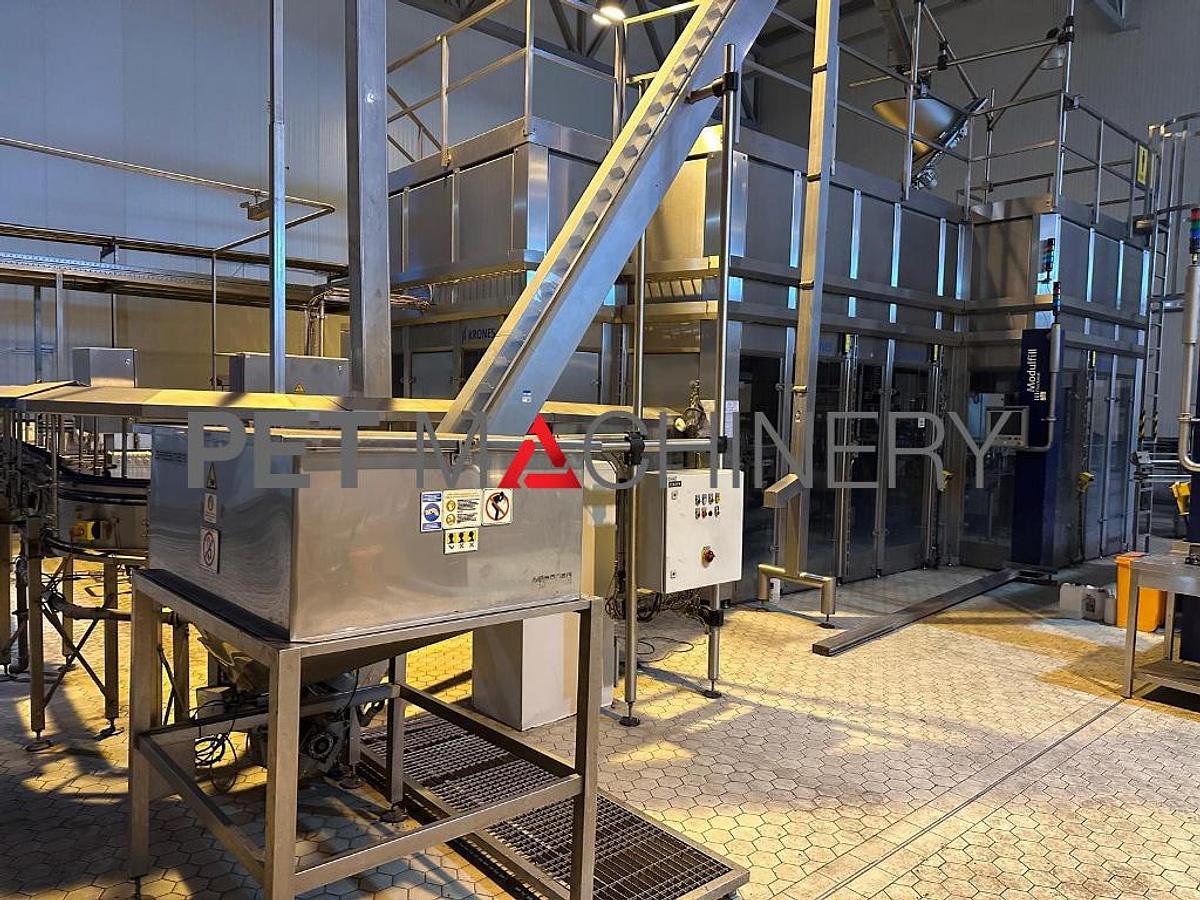 Used 2014 Krones Glass Bottling Line for Still and Carbonated Mineral Water