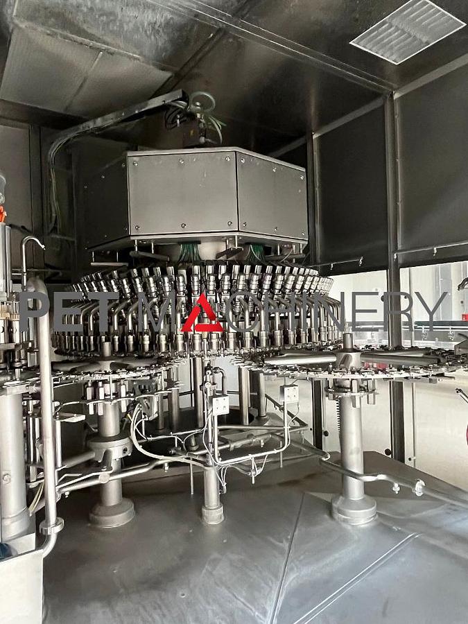 Used 2008 Krones Volumetic 72 valve PET Filler/Capper