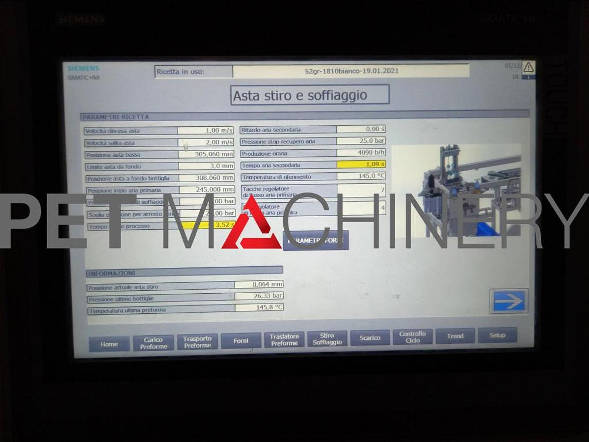 Usado 2017 Blowtec Electra 4 PET estiramiento máquina de moldeo por soplado