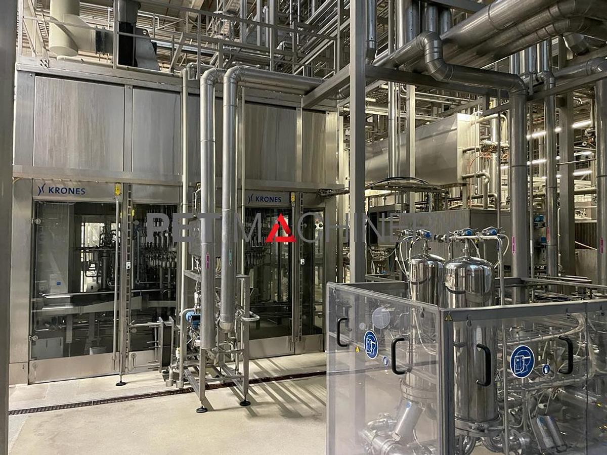 Used 2010 Krones Ultra Clean PET Bottling line for CSD, Cider, Water