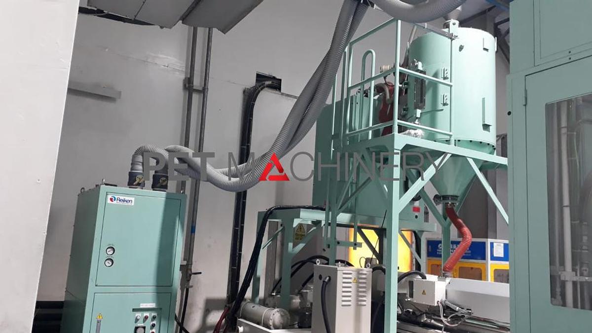 Usado 2017 Aoki SBIII 500LL-50 máquina de moldeo por soplado de estiramiento de inyección de PET.