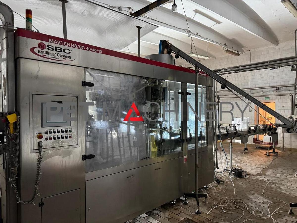 Usado 2008 Línea de embotellado de PET para cerveza