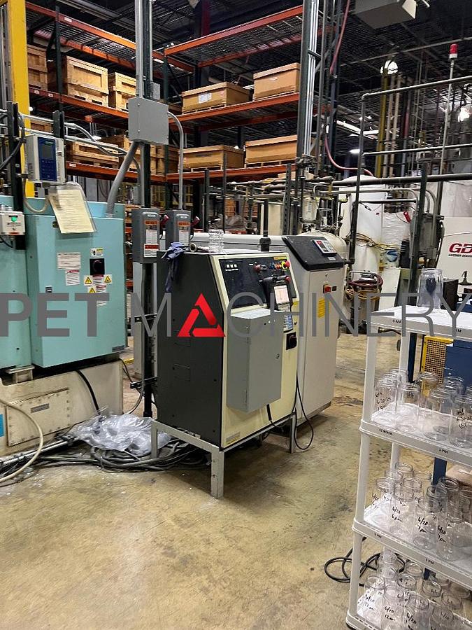 Used 2010 Aoki SBIII 350LL-100 PET Injection Stretch Blow Moulding machines