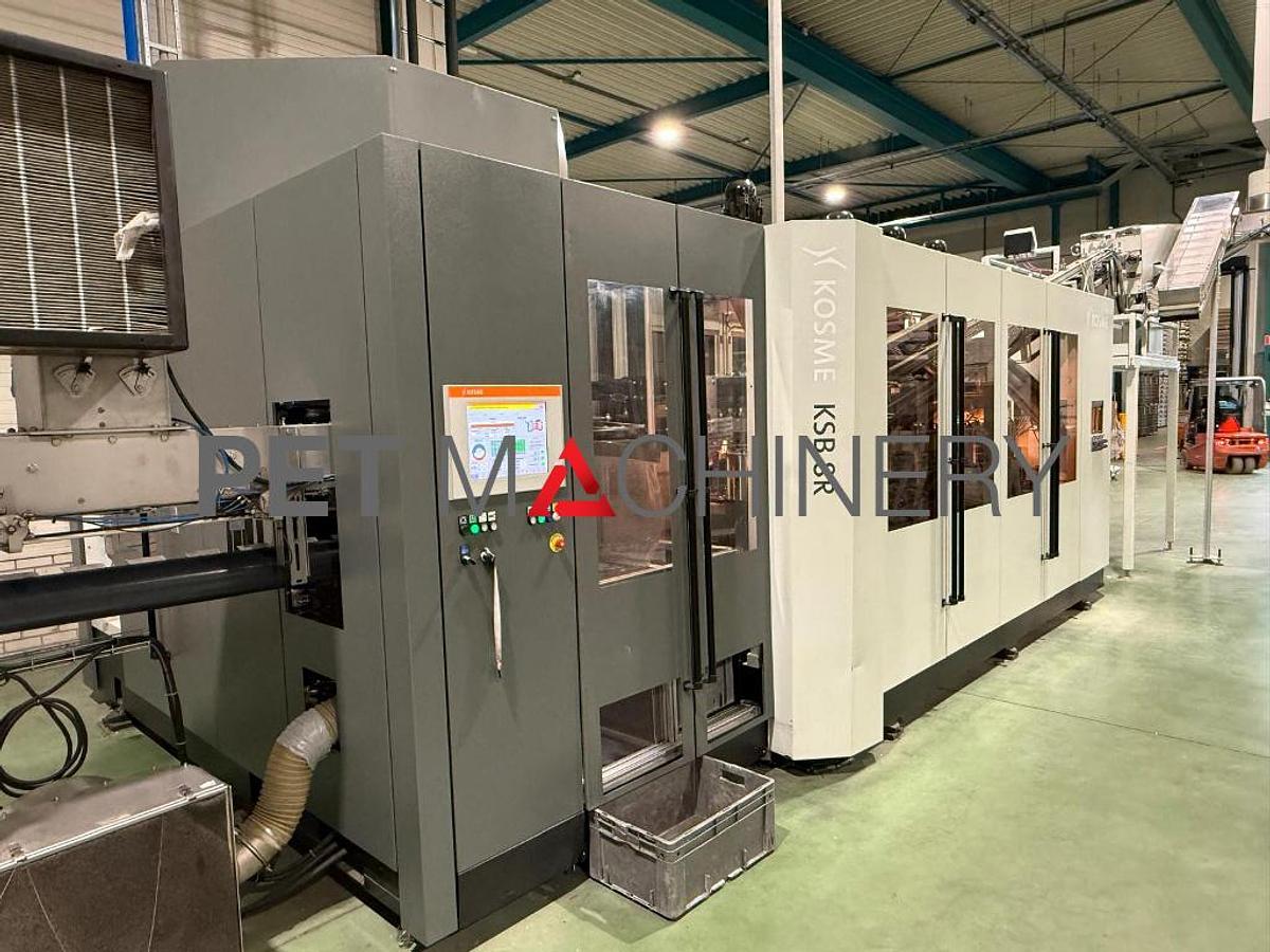 Used 2016 Kosme KSB 8R PET Stretch Blow Moulding machine