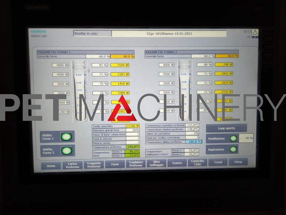 Usado 2017 Blowtec Electra 4 PET estiramiento máquina de moldeo por soplado