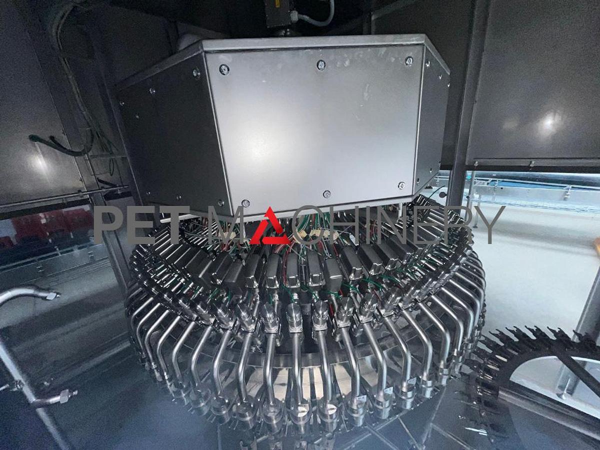 Used 2008 Krones Volumetic 72 valve PET Filler/Capper