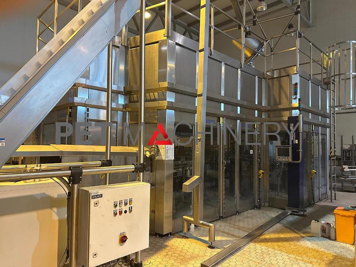 Used 2014 Krones Glass Bottling Line for Still and Carbonated Mineral Water