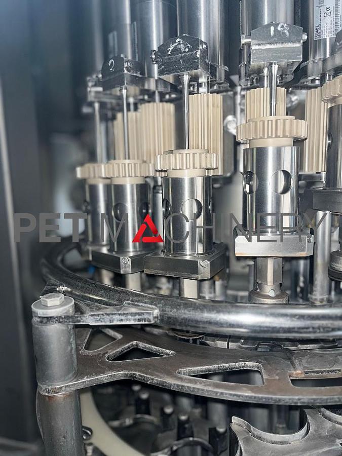 Used 2008 Krones Volumetic 72 valve PET Filler/Capper