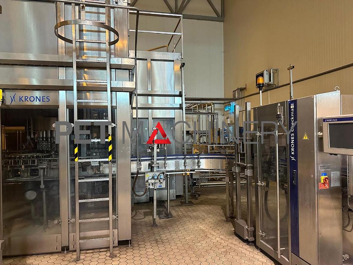 Used 2014 Krones Glass Bottling Line for Still and Carbonated Mineral Water