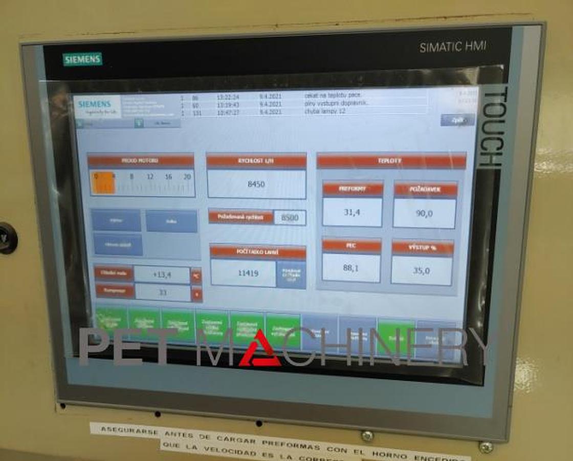 Usado 1997 Sidel SBO 10/14 serie 1 Máquina de soplado y estirado de PET