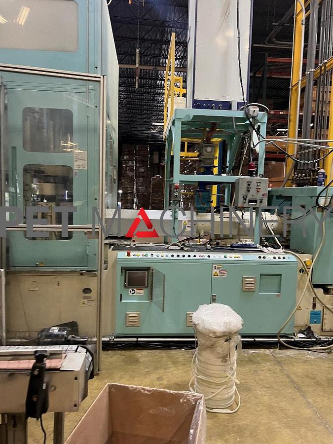 Used 2010 Aoki SBIII 350LL-100 PET Injection Stretch Blow Moulding machines