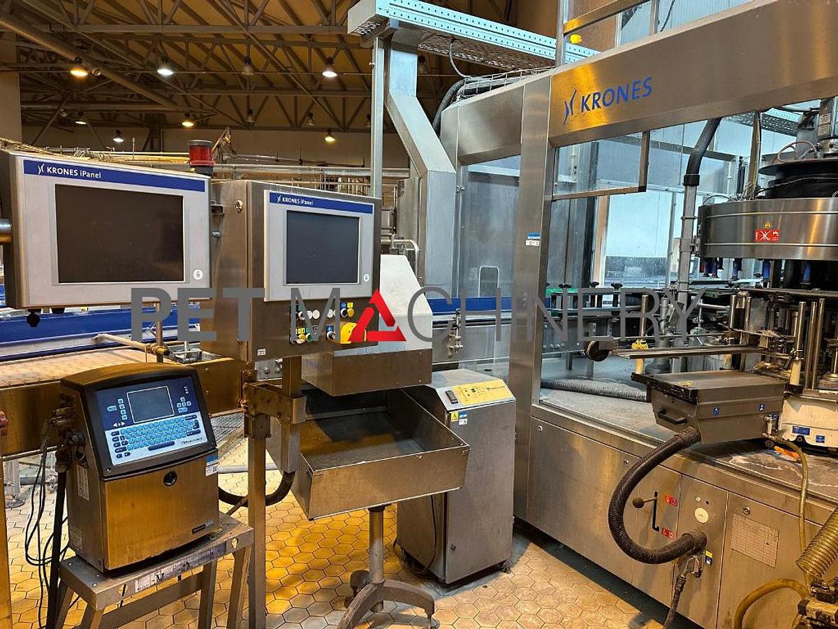 Used 2012 Krones PET Bottling Line for Flat and Carbonated Mineral Water