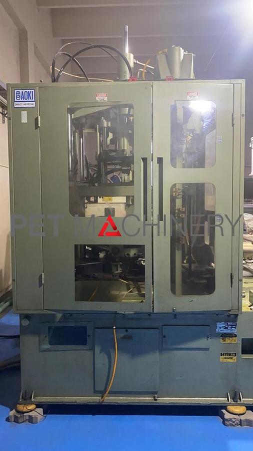 Usado 1997 Aoki SBIII 250LL-50 Máquina de moldeo por soplado y estirado por inyección
