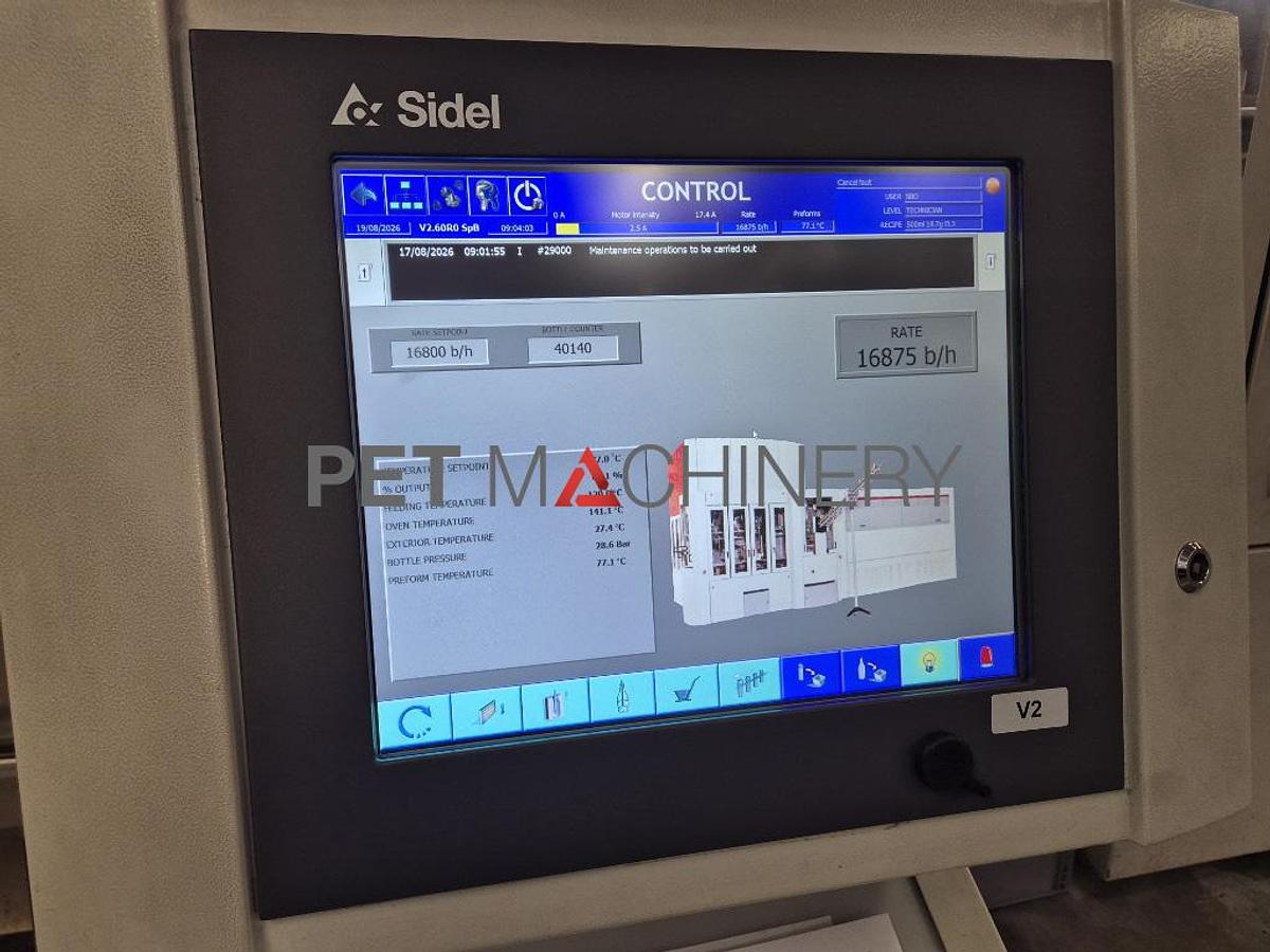 Used 2001 Sidel SBO 12 Series 2 PET Stretch Blow Moulding Line